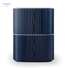Multi-functional Storage Cabinet with Gold Trim | Ekar Furniture W018D41