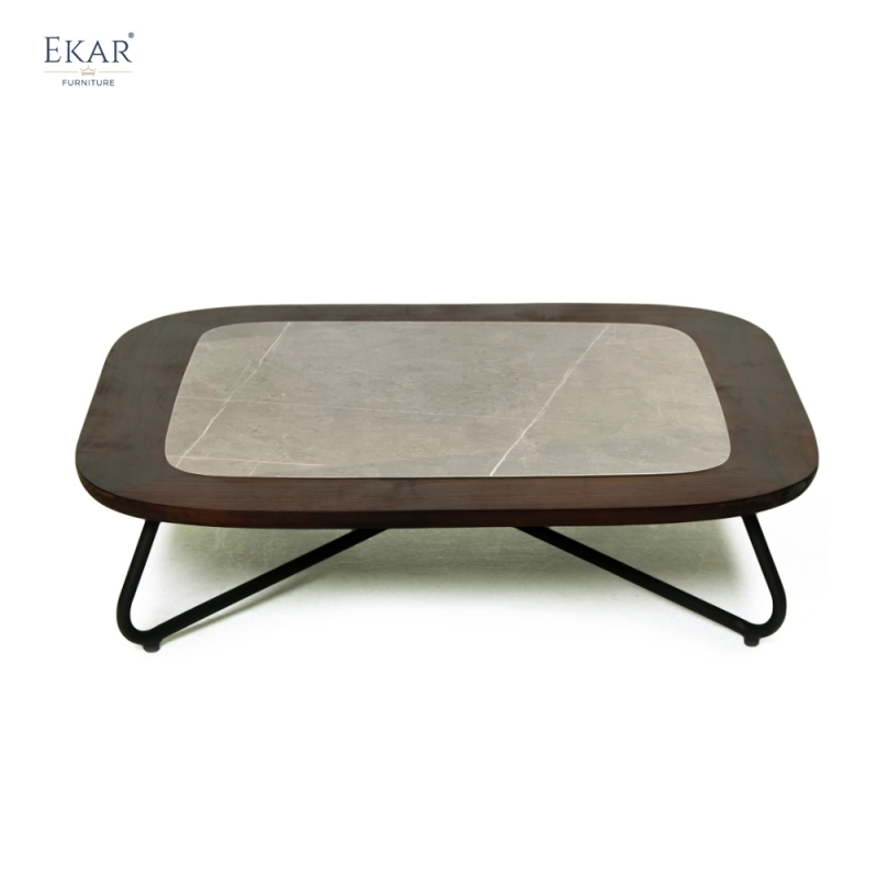 EKAR Dias Table | Shipwreck-Salvaged Teak & Bronze for Coastal Legends Outdoor Furniture Coffee Table