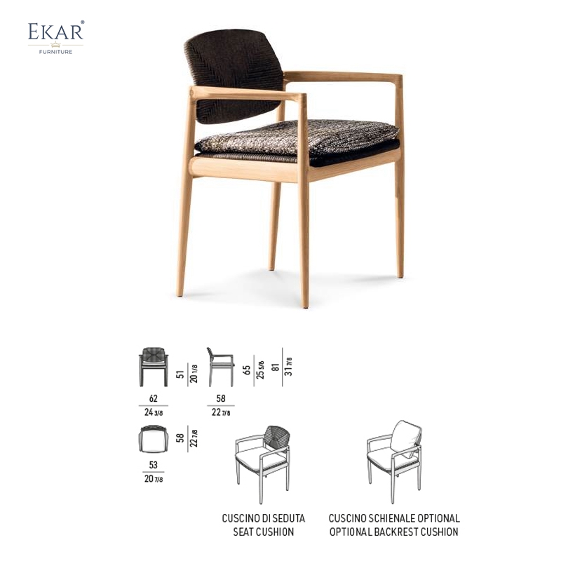 EKAR Banyan Veranda Chair | Plantation-Elegance in Weatherproof Rattan Outdoor Furniture