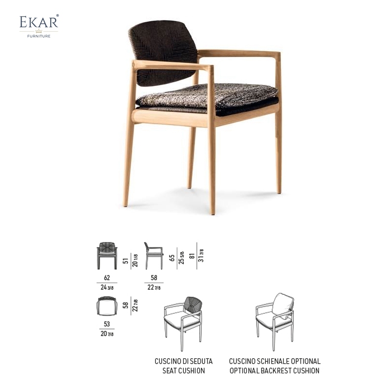 EKAR Banyan Veranda Chair | Plantation-Elegance in Weatherproof Rattan Outdoor Furniture