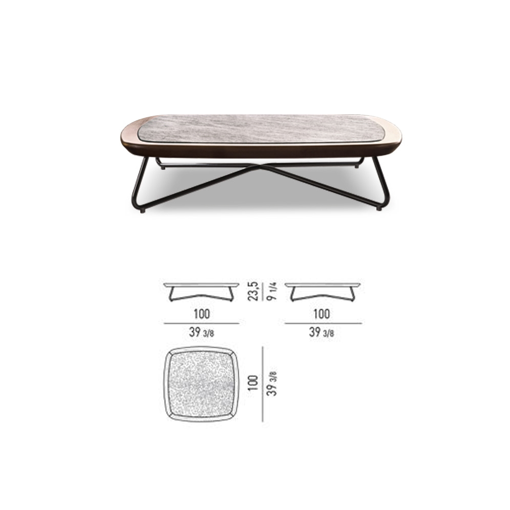 EKAR Dias Table | Shipwreck-Salvaged Teak & Bronze for Coastal Legends Outdoor Furniture Coffee Table