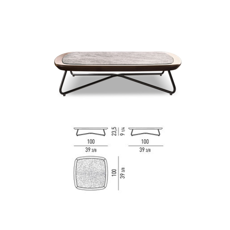 EKAR Dias Table | Shipwreck-Salvaged Teak & Bronze for Coastal Legends Outdoor Furniture Coffee Table