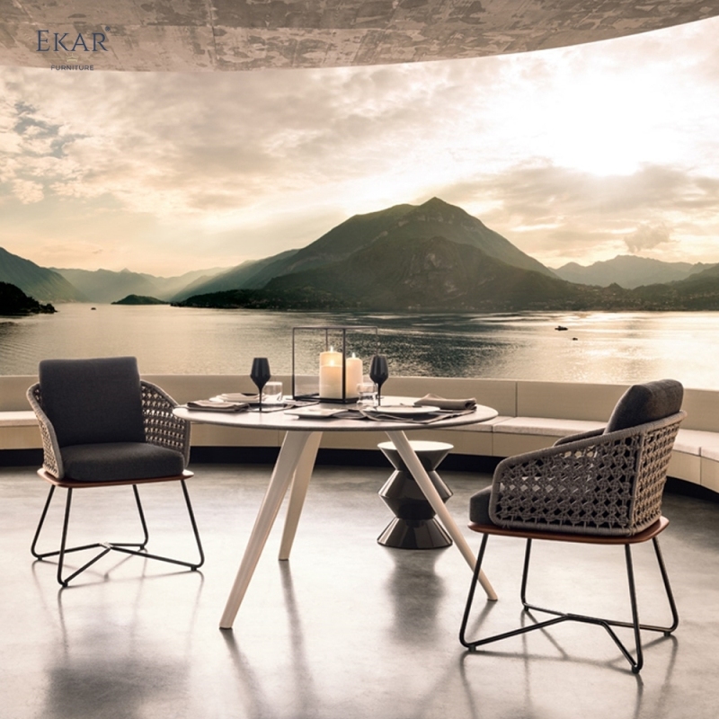 EKAR Colombo Armchair | Admiral's Veranda Seat in Salt-Weathered Teak Outdoor Furniture