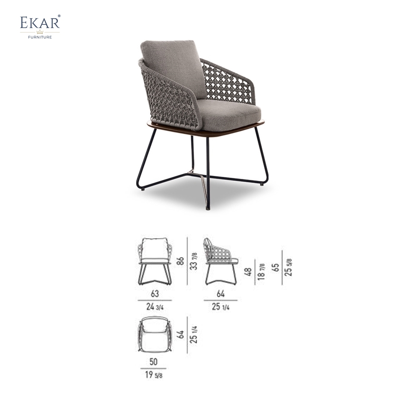 EKAR Colombo Armchair | Admiral's Veranda Seat in Salt-Weathered Teak Outdoor Furniture