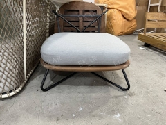 EKAR Sailor's Stool | Monsoon-Proof Teak Ottoman for Coastal Terraces