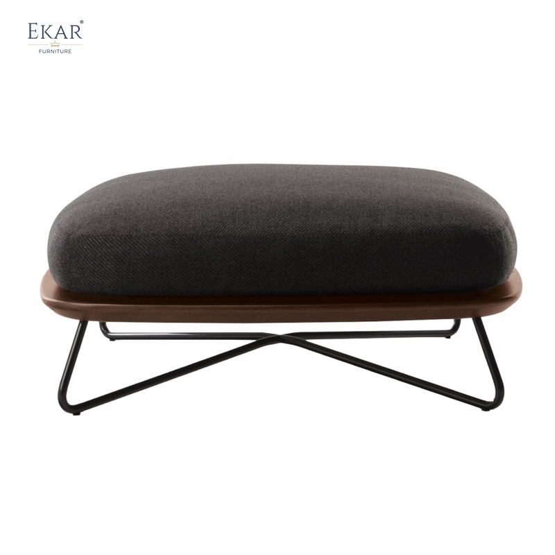 EKAR Sailor's Stool | Monsoon-Proof Teak Ottoman for Coastal Terraces