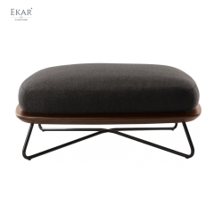 EKAR Sailor's Stool | Monsoon-Proof Teak Ottoman for Coastal Terraces