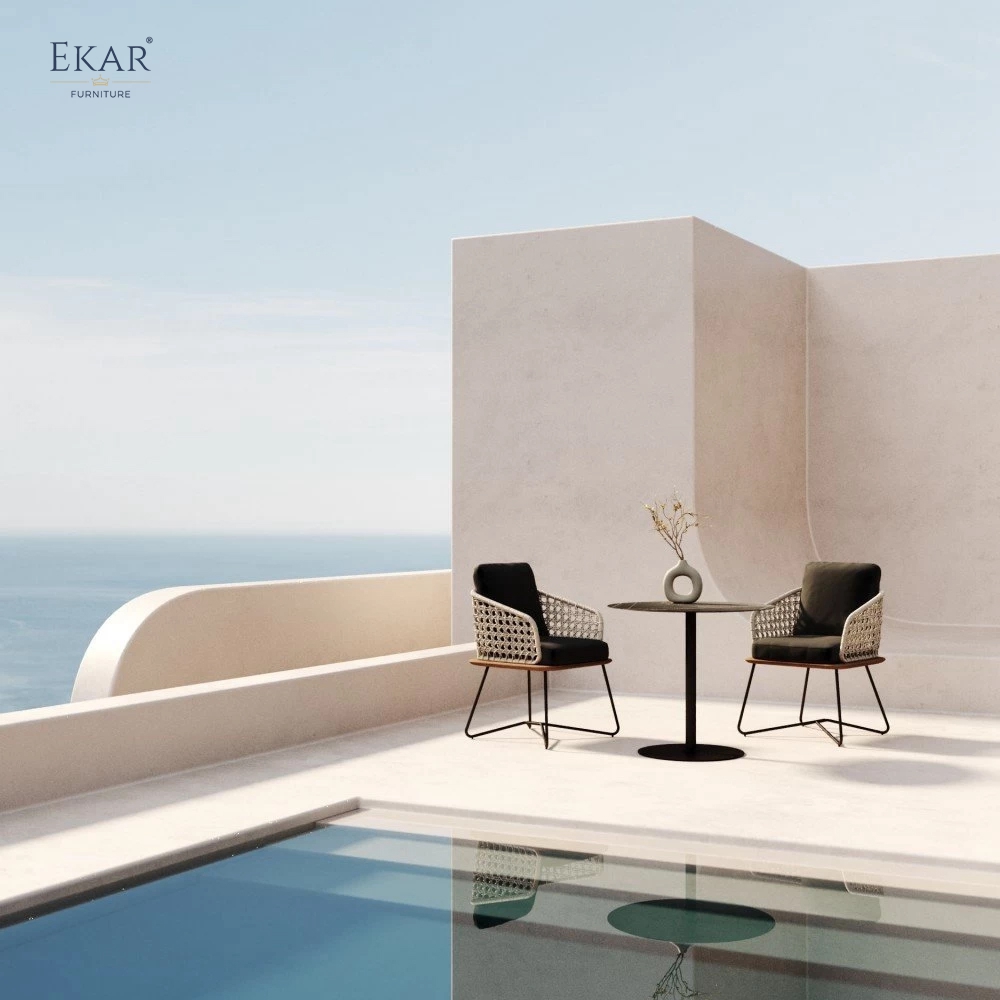 EKAR Colombo Armchair | Admiral's Veranda Seat in Salt-Weathered Teak Outdoor Furniture