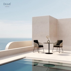 EKAR Colombo Armchair | Admiral's Veranda Seat in Salt-Weathered Teak Outdoor Furniture