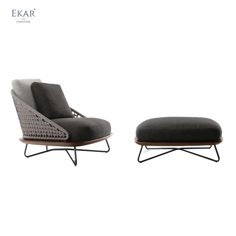 EKAR Sailor's Stool | Monsoon-Proof Teak Ottoman for Coastal Terraces