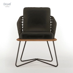 EKAR Colombo Armchair | Admiral's Veranda Seat in Salt-Weathered Teak Outdoor Furniture