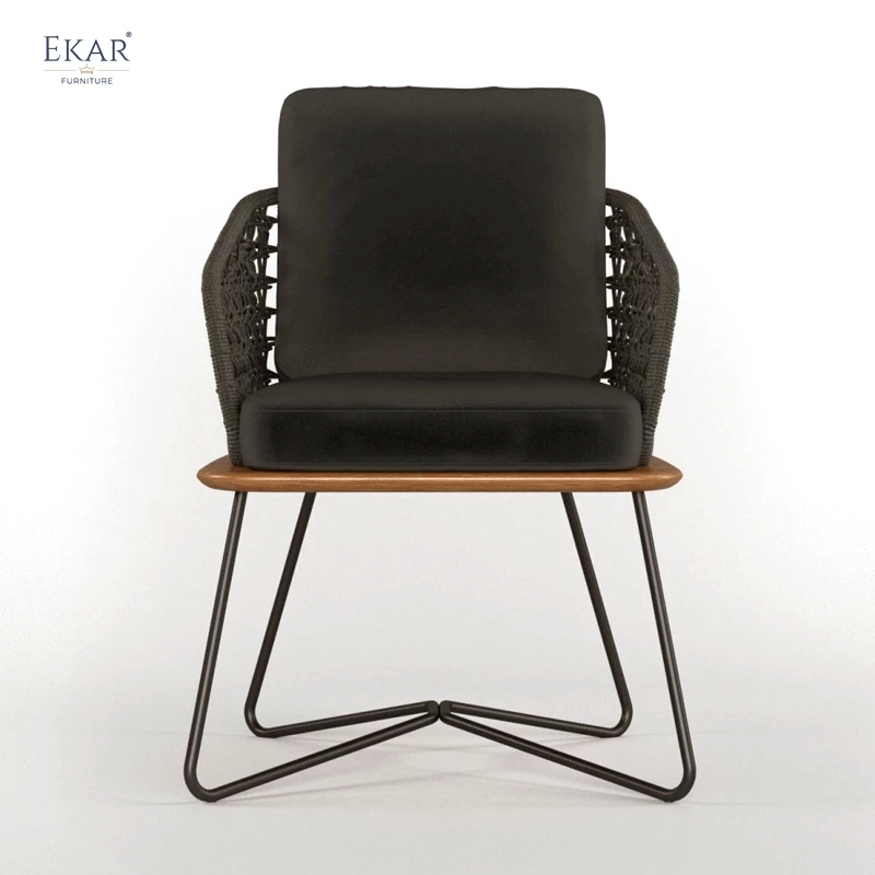 EKAR Colombo Armchair | Admiral's Veranda Seat in Salt-Weathered Teak Outdoor Furniture