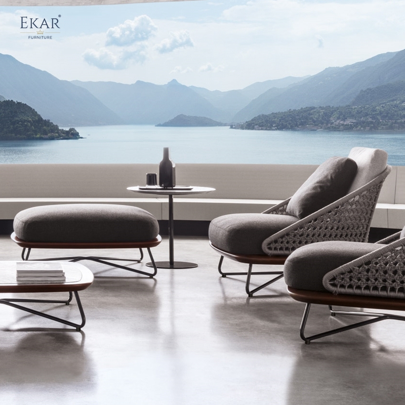 EKAR Sailor's Stool | Monsoon-Proof Teak Ottoman for Coastal Terraces