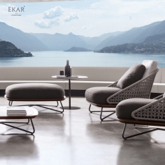EKAR Sailor's Stool | Monsoon-Proof Teak Ottoman for Coastal Terraces