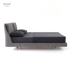 EKAR Aura Minimalist Bed - Suspended Bed, Low Profile Design, Scandinavian Style, Create a Tranquil Bedroom