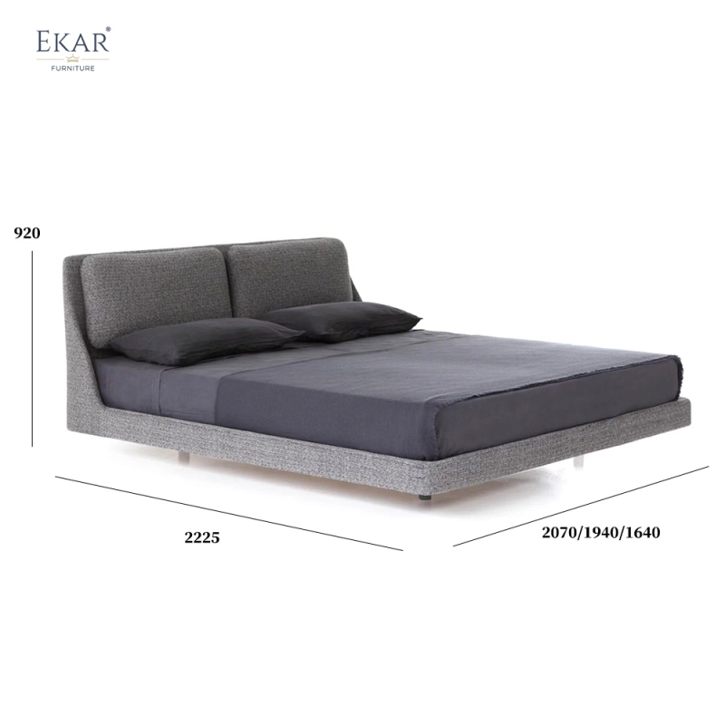 EKAR Aura Minimalist Bed - Suspended Bed, Low Profile Design, Scandinavian Style, Create a Tranquil Bedroom