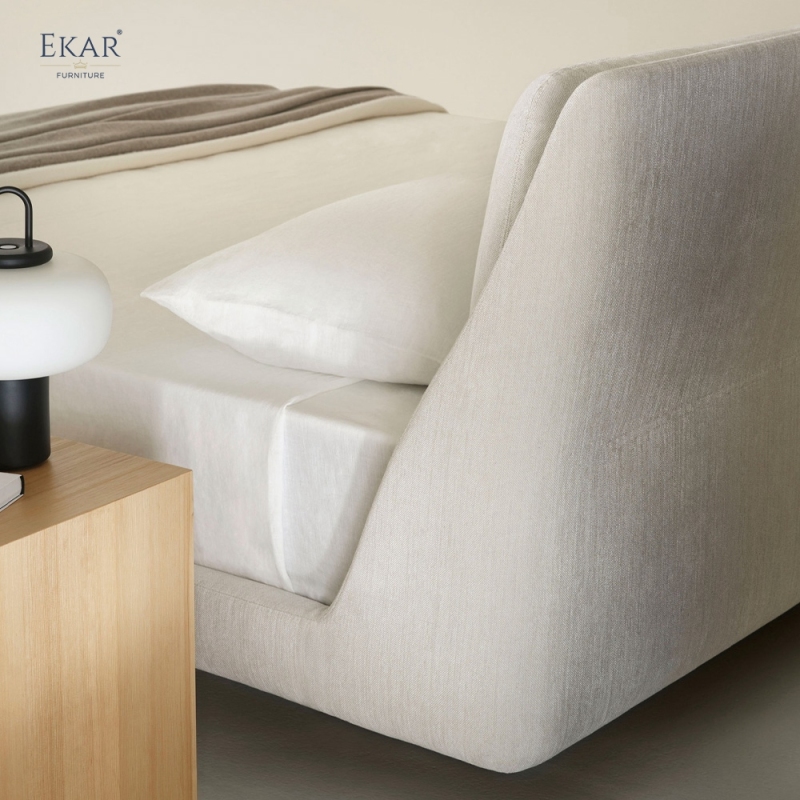 EKAR Aura Minimalist Bed - Suspended Bed, Low Profile Design, Scandinavian Style, Create a Tranquil Bedroom