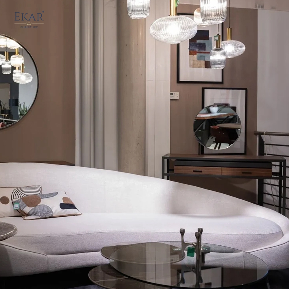 Minimalist Dressing Table — Modern Vanity Desk with Oval Mirror & Hidden Storage, Solid Wood for Bedroom Sanctuary