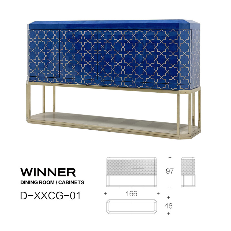 EKAR FURNITURE Modern Entryway Console with Metal Legs, Cabinet Doors, and Drawers