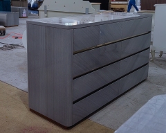 Modern minimalist wooden design style bedroom storage cabinet