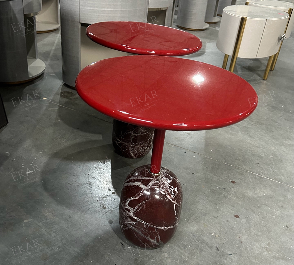 EKAR Modern Side Table with marble Base