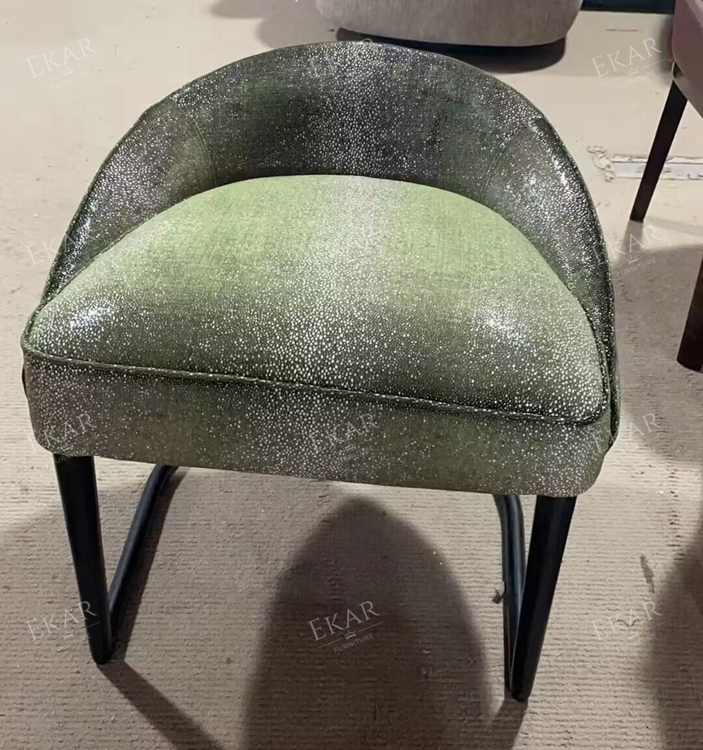 Modern Fabric Chair with Iron Base