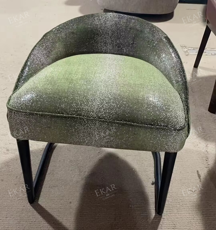 Modern Fabric Chair with Iron Base