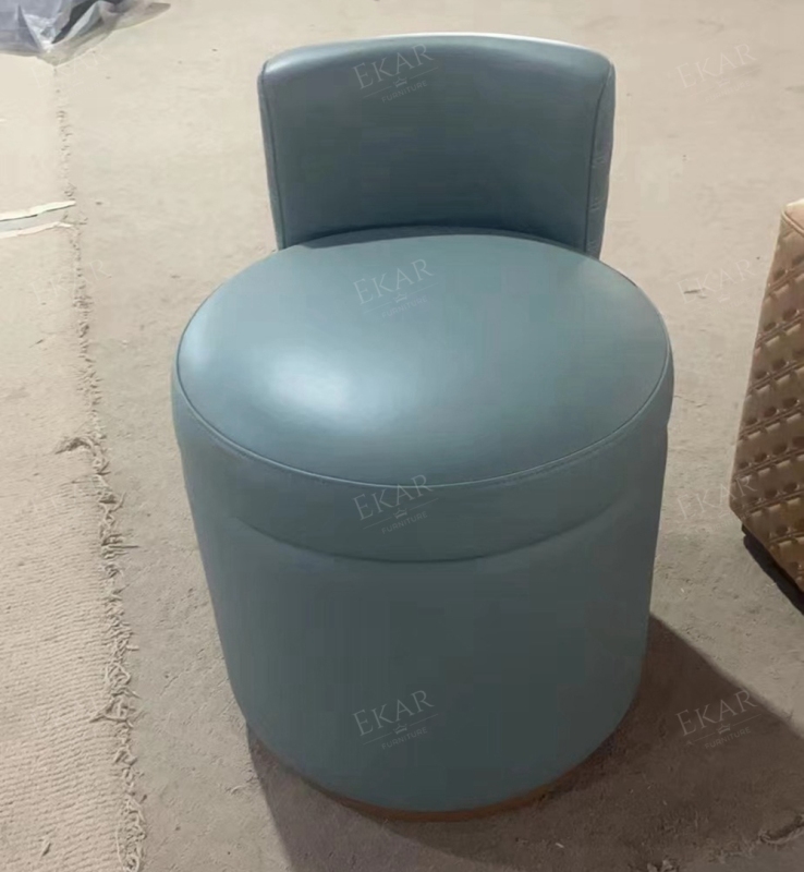 Modern White Leather Dresser Dressing Chair