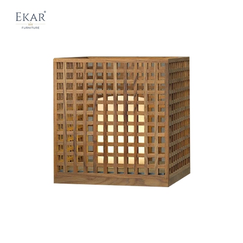 Modern Minimalist Solid Wood Outdoor Lamp Shade