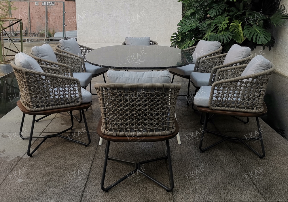 EKAR Colombo Armchair | Admiral's Veranda Seat in Salt-Weathered Teak Outdoor Furniture