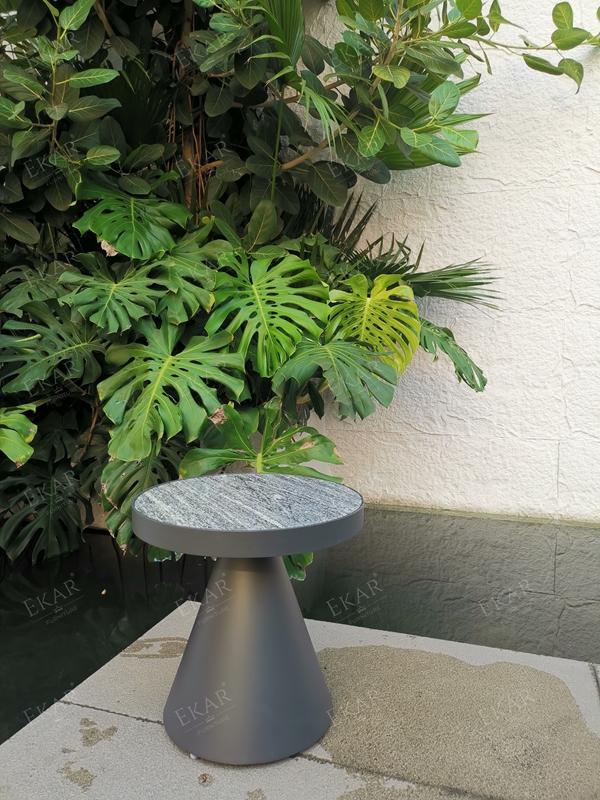 Chic Outdoor Corner Table with Waterproof Design