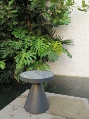 Chic Outdoor Corner Table with Waterproof Design
