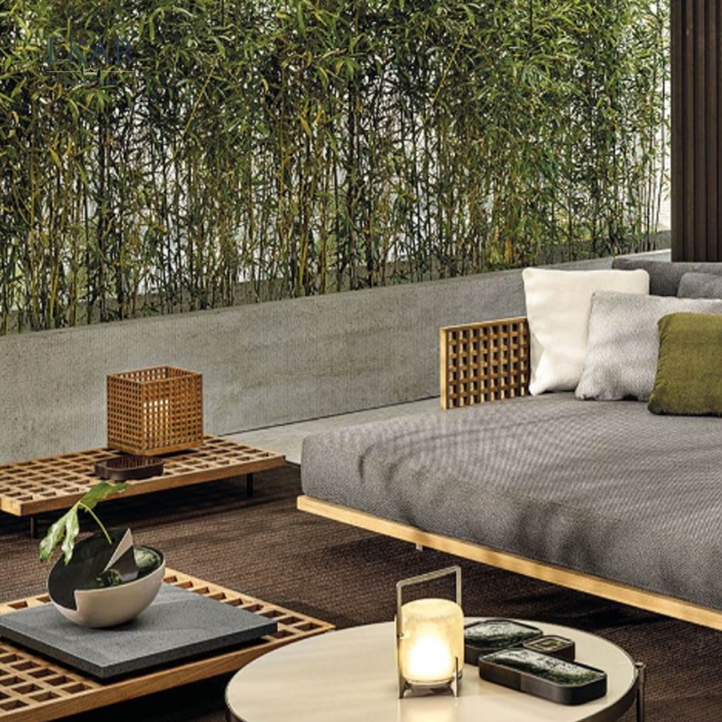 Modern Minimalist Solid Wood Outdoor Lamp Shade