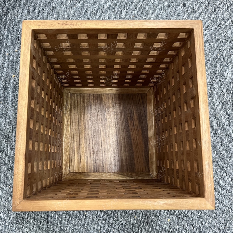 Modern Minimalist Solid Wood Outdoor Lamp Shade