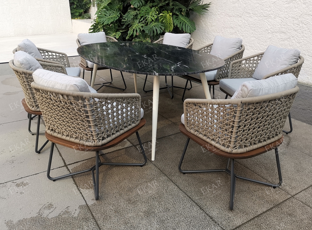 EKAR Colombo Armchair | Admiral's Veranda Seat in Salt-Weathered Teak Outdoor Furniture