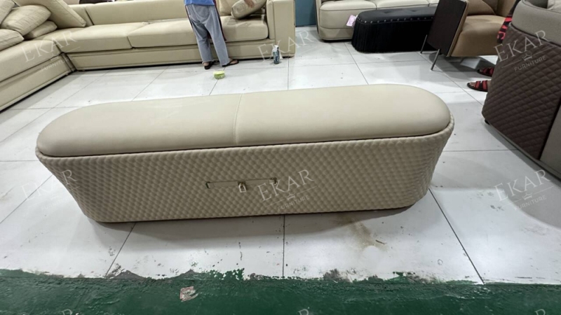 Pink Leather Bedroom Ottoman Bed End Stool Bench
