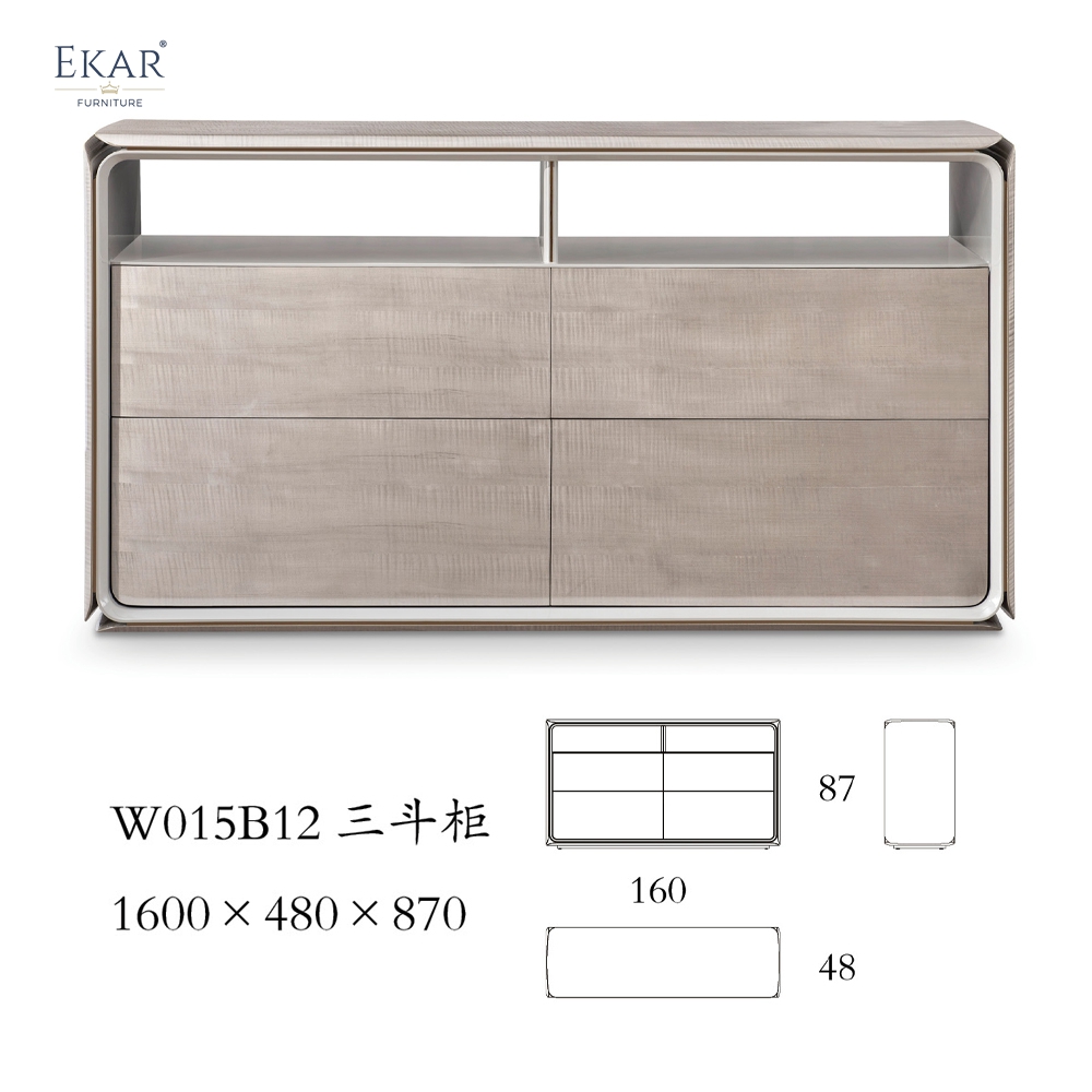 Italian Light Luxury Four / Six Solid Wood Chest of Drawers