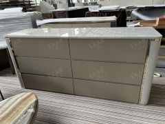 Wooden 6 Drawer Modern Storage Cabinet