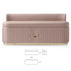 Pink Leather Bedroom Ottoman Bed End Stool Bench