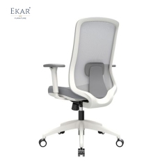 Modern Minimalist Plastic Office Chair with DuPont Mesh &amp; Wheels