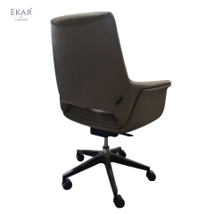 Real Leather Office Chair - Comfort Swivel Chair for Home Executives | S647-KRPY3
