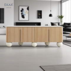Modern Style Solid Wood Living Room Side Cabinet