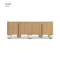 Modern Style Solid Wood Living Room Side Cabinet