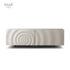 Modern Side Cabinet: Solid Wood Body with Stainless Steel Legs