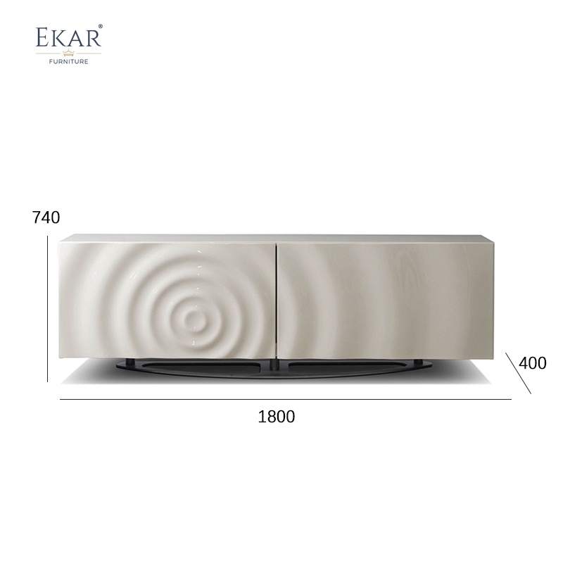 Modern Side Cabinet: Solid Wood Body with Stainless Steel Legs
