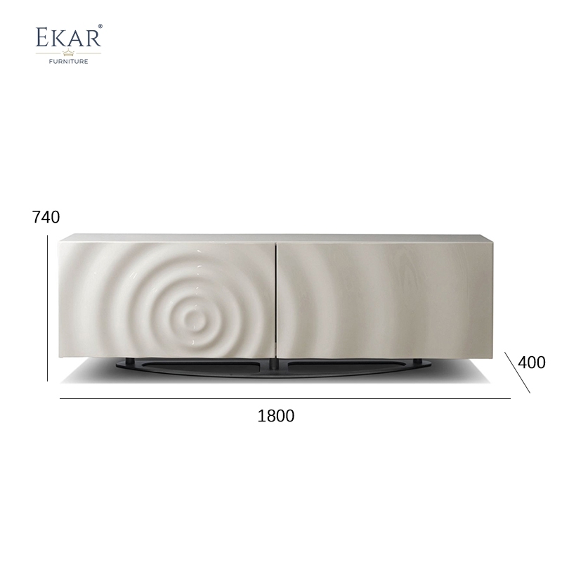 Modern Side Cabinet: Solid Wood Body with Stainless Steel Legs