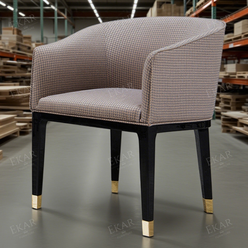 Fabric office chair with armrests