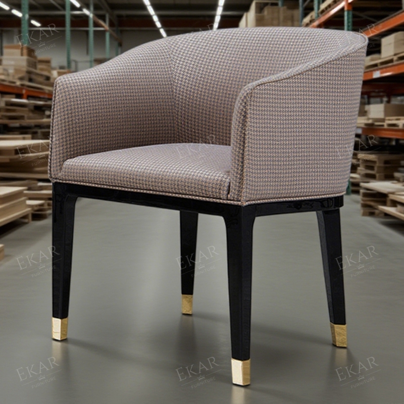 Fabric office chair with armrests