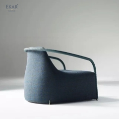 EKAR Genuine Leather Tea Chair – Relaxed Seating for Tea Moments