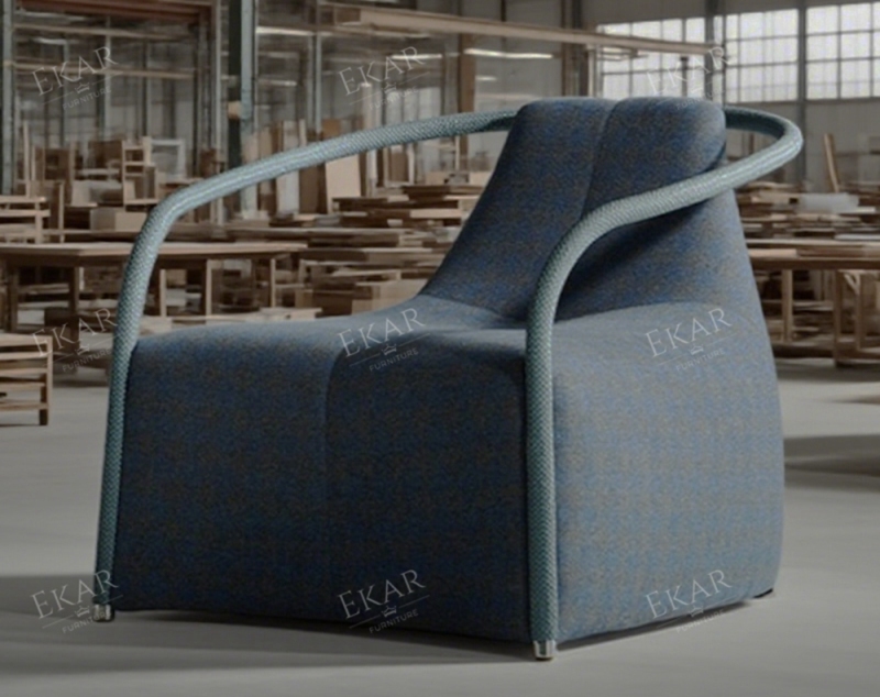 EKAR Genuine Leather Tea Chair – Relaxed Seating for Tea Moments